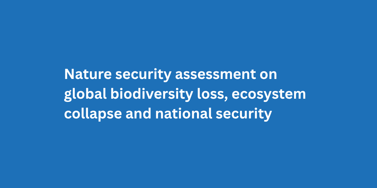 National Security Assessment