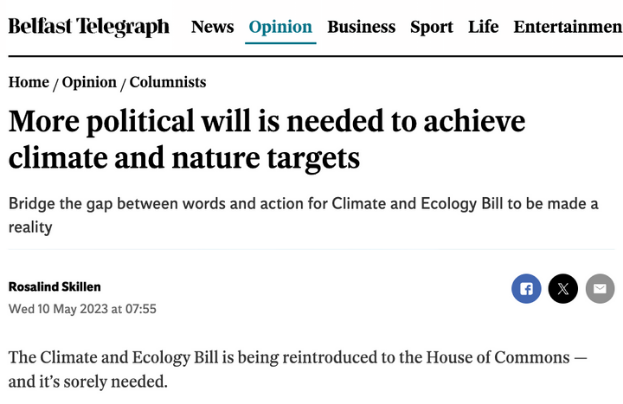 More political will is needed to achieve climate and nature targets - Belfast Telegraph