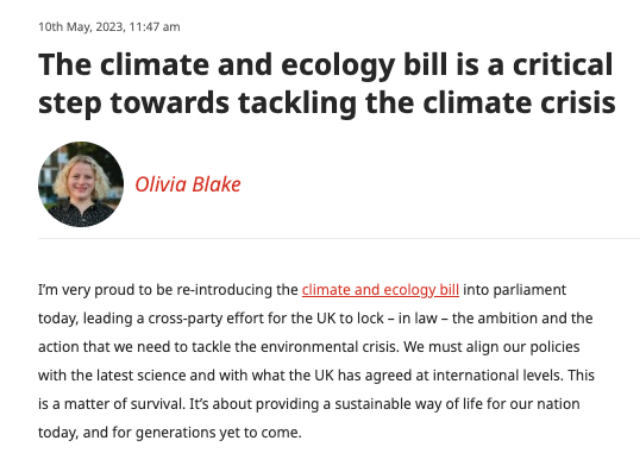 The climate and ecology bill is a critical step towards tackling the climate crisis - Labour List
