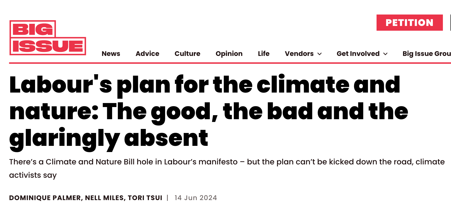 Labour’s plan for the climate and nature: The good, the bad and the glaringly absent - Big Issue